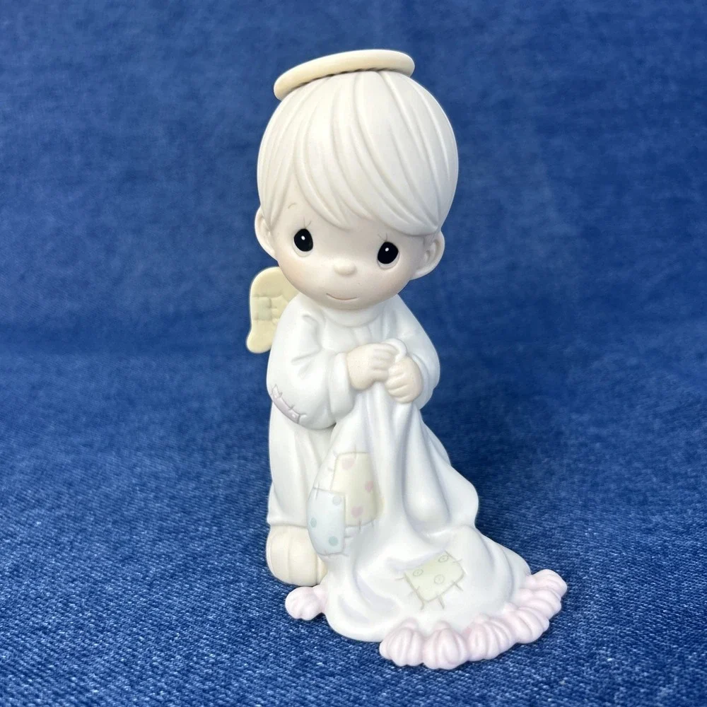 VTG Precious Moments Wishing You a Comfy Christmas Figurine 1992 Enesco 527750